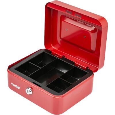 Hmf - 10120-03 Geldkassette Münzeinsatz, 20 X 16 X 9,5 Cm, Rot Hmf - 10120-03 Geldkassette Münzeinsatz, 20 X 16 X 9,5 Cm, Rot
