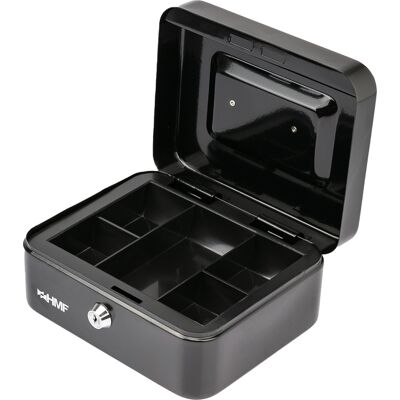 Hmf - 10120-02 Geldkassette Münzeinsatz, 20 X 16 X 9,5 Cm, Schwarz Hmf - 10120-02 Geldkassette Münzeinsatz, 20 X 16 X 9,5 Cm, Schwarz