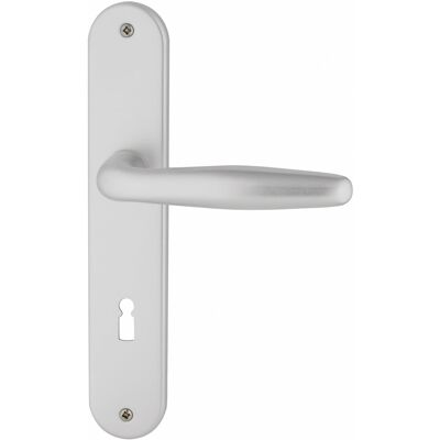 Alpertec - Bb-langschildgarnitur Ray Ii Aluminium F1 Silber Abgerundet Beschläge Alpertec - Bb-langschildgarnitur Ray Ii Aluminium F1 Silber Abgerundet Beschläge