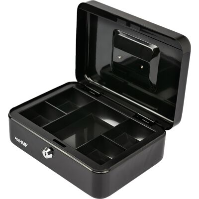 Hmf - 10125-02 Geldkassette Münzeinsatz, 25 X 18 X 9,5 Cm, Schwarz Hmf - 10125-02 Geldkassette Münzeinsatz, 25 X 18 X 9,5 Cm, Schwarz