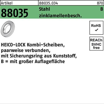 HEICO - R 88035 HKB-10 - Stahl - Zinklamellenbeschichtet - Befestigungselement HEICO - R 88035 HKB-10 - Stahl - Zinklamellenbeschichtet - Befestigungselement