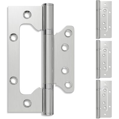 Scharnier 4 Stk. 125 X 78 X 13 Mm Silber Stahl Vidaxl Scharnier 4 Stk. 125 X 78 X 13 Mm Silber Stahl Vidaxl