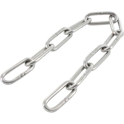 Markenartikel - Rundstahlkette Langgliedrig Ähnl. Din763 Ø 2 Mm Bund=100 Meter - Edelstahl A4 Markenartikel - Rundstahlkette Langgliedrig Ähnl. Din763 Ø 2 Mm Bund=100 Meter - Edelstahl A4