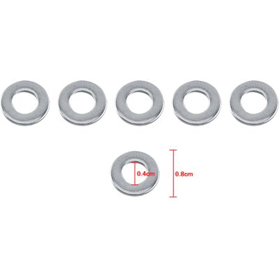 HEAT 100 Stück Metrische Unterlegscheiben Und Schraubenreparaturset Aus Edelstahl 304, M3/m4/m5/m6/m8/m10 (m4) HEAT 100 Stück Metrische Unterlegscheiben Und Schraubenreparaturset Aus Edelstahl 304, M3/m4/m5/m6/m8/m10 (m4)