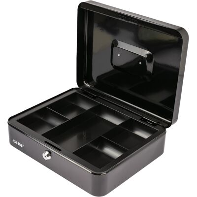Hmf - 10130-02 Geldkassette Münzeinsatz, 30 X 24 X 9 Cm Schwarz Hmf - 10130-02 Geldkassette Münzeinsatz, 30 X 24 X 9 Cm Schwarz