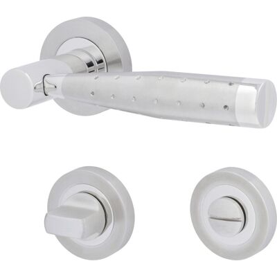 Alpertec - Wc-rosettengarnitur Solid 5 Türgarnitur Türdrücker Türgriffe Alpertec - Wc-rosettengarnitur Solid 5 Türgarnitur Türdrücker Türgriffe