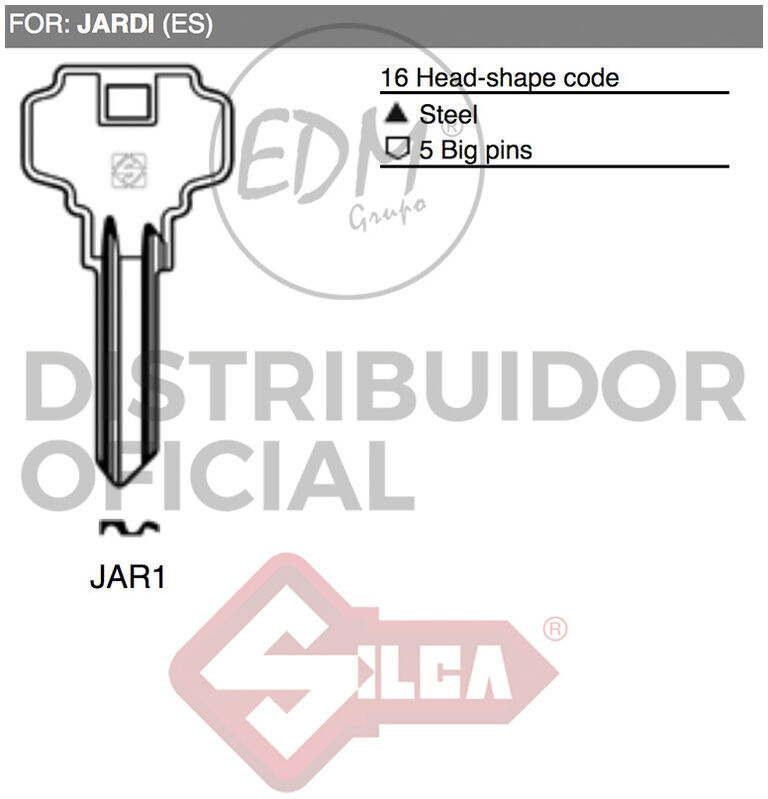 Silca - E3/12682 llave acero JAR1 jardi