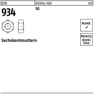 Sechskantmutter DIN 934 M 5 10