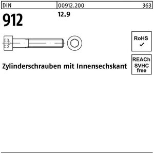 Zylinderschraube DIN 912 m.Innensechskant M 20 x 500 12.9