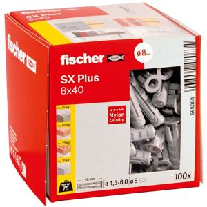 Fischer - Dübel sx Plus 8x40 (100 Stück) - 568008
