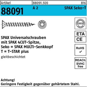 Spax - Schraube r 88091 seko t-star 4,5x 60/54-T20 a 2 100 Stück