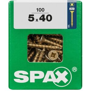 Spax Universalschrauben 5.0 x 40 mm PZ 2 - 100 Stk. Holzschrauben