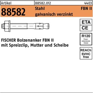 Fischer - Bolzenanker r 88582 fbn ii 8/100 Stahl galv.verz. 20 Stück