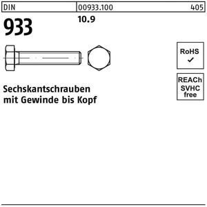 Sechskantschraube DIN 933 VG M 6 x 40 10.9