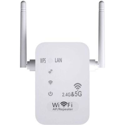 OEM 5g + 2,4g Wlan-repeater 1200 Mbit/s – 4 Externe Hochleistungsantennen – Reichweite Bis Zu 10 M – Schnelle Wps-einrichtung – 5g-kabel OEM 5g + 2,4g Wlan-repeater 1200 Mbit/s – 4 Externe Hochleistungsantennen – Reichweite Bis Zu 10 M – Schnelle Wps-einrichtung – 5g-kabel