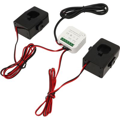 HEAT Intelligenter Wlan-energiemonitor, Einphasiger Stromzähler Mit Stromzange Und Zwei 200-act-stromwandlern (90–250 V Ac) HEAT Intelligenter Wlan-energiemonitor, Einphasiger Stromzähler Mit Stromzange Und Zwei 200-act-stromwandlern (90–250 V Ac)
