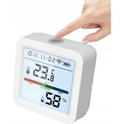 OEM Th05 Tuya Wlan-temperatur- Und Feuchtigkeitssensor, Uhr, Lcd-display OEM Th05 Tuya Wlan-temperatur- Und Feuchtigkeitssensor, Uhr, Lcd-display