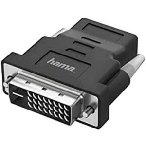 Hama Hdmi Auf Dvi Adapter (dvi Auf Hdmi Video Adapter Für Den Anschluss Von Pc An Monitor Und/oder Projektor, 4k Qualität, Streaming) Farbe Schwarz Hama Hdmi Auf Dvi Adapter (dvi Auf Hdmi Video Adapter Für Den Anschluss Von Pc An Monitor Und/oder Projektor, 4k Qualität, Streaming) Farbe Schwarz