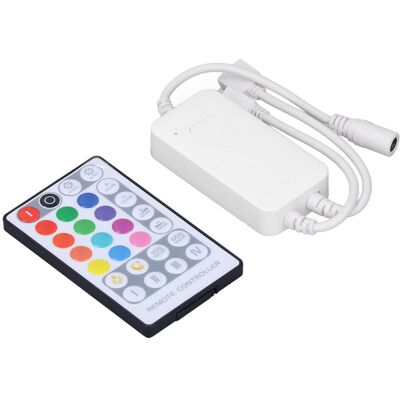 HEAT Intelligenter Wlan-rgb-led-lichtleisten-controller Mit 28-tasten-ir-fernbedienung Für Heimbar Und Ktv HEAT Intelligenter Wlan-rgb-led-lichtleisten-controller Mit 28-tasten-ir-fernbedienung Für Heimbar Und Ktv
