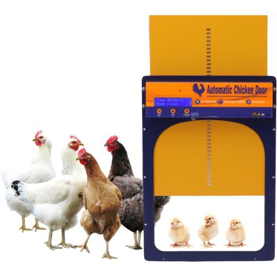JUTE Automatische Hühnerstalltür Mit Zeitschaltuhr Und Lichtempfindlicher Fernbedienung, Ip45 Wasserdichte Haustiertür Aus Aluminiumlegierung, Automatische Hühnerstalltür, Europäischer Standard 100-240v. JUTE Automatische Hühnerstalltür Mit Zeitschaltuhr Und Lichtempfindlicher Fernbedienung, Ip45 Wasserdichte Haustiertür Aus Aluminiumlegierung, Automatische Hühnerstalltür, Europäischer Standard 100-240v.