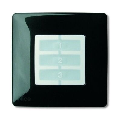 Placca A Parete Quadrata Nero Confezione 10pz Nice Opla Wsb Placca A Parete Quadrata Nero Confezione 10pz Nice Opla Wsb