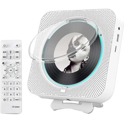 MIXHOME Tragbarer Bluetooth-cd-player, Wand-cd-player, Heim-audioplayer Mit Fernbedienung, Lcd-bildschirm – Eu-stecker MIXHOME Tragbarer Bluetooth-cd-player, Wand-cd-player, Heim-audioplayer Mit Fernbedienung, Lcd-bildschirm – Eu-stecker