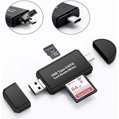 LBJFYHJN Sd-kartenleser – Juce – Usb 2.0/typ C/micro-usb – Schwarz – Tf-adapter – Micro-sdxc-kompatibel LBJFYHJN Sd-kartenleser – Juce – Usb 2.0/typ C/micro-usb – Schwarz – Tf-adapter – Micro-sdxc-kompatibel