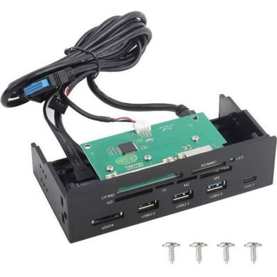 OEM Interner Kartenleser – Wendry – 5,25 Zoll – 3 Usb 3.0-anschlüsse – Usb 3.1 – Esata OEM Interner Kartenleser – Wendry – 5,25 Zoll – 3 Usb 3.0-anschlüsse – Usb 3.1 – Esata