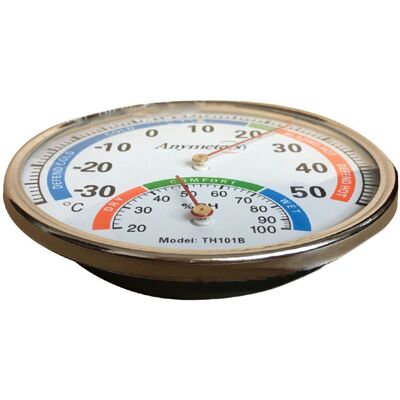HEAT Thermometer Hygrometer Zeigertyp Vollmetall Multifunktions-innenthermometer Für Babyzimmer Krankenhaus Apotheke HEAT Thermometer Hygrometer Zeigertyp Vollmetall Multifunktions-innenthermometer Für Babyzimmer Krankenhaus Apotheke