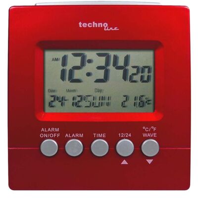 Technoline - WT 228 - Rot-metallisch - Digitaler Radiowecker Technoline - WT 228 - Rot-metallisch - Digitaler Radiowecker