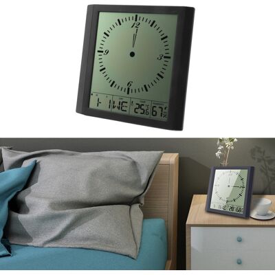 JUTE 8,6-zoll-thermometer Und Hygrometer, Multifunktionales Digitaldisplay, Smarte Uhr Für Das Wohnzimmer, Zur Wand- Oder Standmontage, Großer Elektronischer Wecker, Originelle Uhr JUTE 8,6-zoll-thermometer Und Hygrometer, Multifunktionales Digitaldisplay, Smarte Uhr Für Das Wohnzimmer, Zur Wand- Oder Standmontage, Großer Elektronischer Wecker, Originelle Uhr