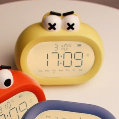 JUTE Wecker Mit Großem Mund Für Schüler, Intelligenter Countdown-timer, Digitale Elektronische Uhr, Kreativer Led-wecker Mit Cartoon-motiv, Gelb JUTE Wecker Mit Großem Mund Für Schüler, Intelligenter Countdown-timer, Digitale Elektronische Uhr, Kreativer Led-wecker Mit Cartoon-motiv, Gelb