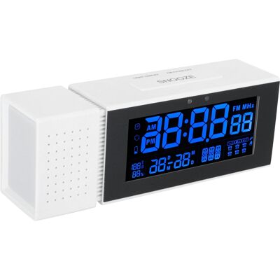 HEAT Multifunktionaler Digitaler Wecker Mit Ton Und Farbigem Nachtlicht, Bewegungssensor, 5v Weiß Ts-p30-wh Für Zuhause HEAT Multifunktionaler Digitaler Wecker Mit Ton Und Farbigem Nachtlicht, Bewegungssensor, 5v Weiß Ts-p30-wh Für Zuhause