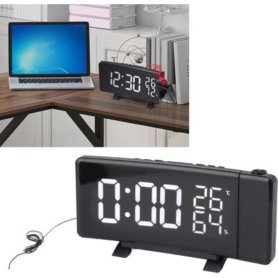 JUTE Led-projektorradio, Radio, Projektor, Uhr, Thermometer Und Hygrometer Für Kinderzimmer Und Büro – Stilvoller Und Kreativer Digitaler Wecker JUTE Led-projektorradio, Radio, Projektor, Uhr, Thermometer Und Hygrometer Für Kinderzimmer Und Büro – Stilvoller Und Kreativer Digitaler Wecker