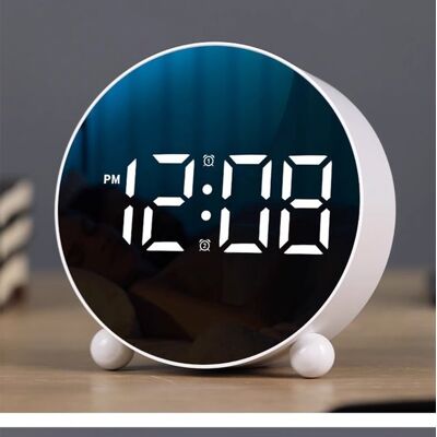 OEM Digitaler Wecker Runder Wecker Mit Led-anzeige Kleiner Digitaler Wecker Mit Zwei Glocken 3-stufig Einstellbare Helligkeit Geräuschloser Lauter Weiß OEM Digitaler Wecker Runder Wecker Mit Led-anzeige Kleiner Digitaler Wecker Mit Zwei Glocken 3-stufig Einstellbare Helligkeit Geräuschloser Lauter Weiß