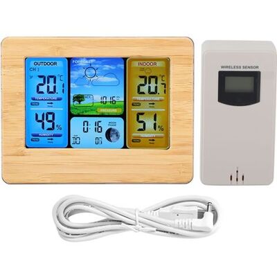 OEM Drahtlose Digitale Lcd-wetterstation Mit Uhr, Thermometer, Anzeige Der Luftfeuchtigkeit Im Innen- Und Außenbereich (gelb) OEM Drahtlose Digitale Lcd-wetterstation Mit Uhr, Thermometer, Anzeige Der Luftfeuchtigkeit Im Innen- Und Außenbereich (gelb)