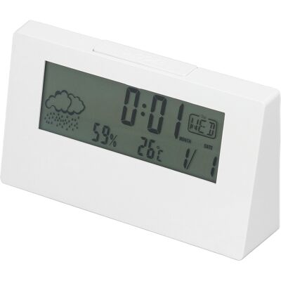 HEAT Digitaler Wecker Mit Schlummerfunktion, Lcd-anzeige Von Uhrzeit, Datum, Temperatur Und Luftfeuchtigkeit, Elektronischer Nachttischwecker Mit Weißer Hintergrundbeleuchtung. HEAT Digitaler Wecker Mit Schlummerfunktion, Lcd-anzeige Von Uhrzeit, Datum, Temperatur Und Luftfeuchtigkeit, Elektronischer Nachttischwecker Mit Weißer Hintergrundbeleuchtung.