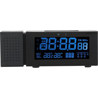 HEAT Multifunktionaler Digitaler Wecker Mit Ton Und Licht, Farbigem Nachtlicht Mit Bewegungserkennung, 5v Schwarz Ts-p30-bk HEAT Multifunktionaler Digitaler Wecker Mit Ton Und Licht, Farbigem Nachtlicht Mit Bewegungserkennung, 5v Schwarz Ts-p30-bk