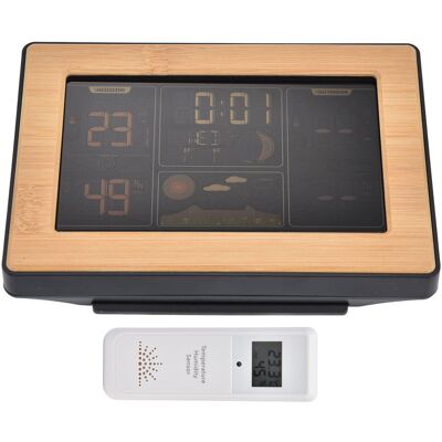 HEAT Lcd-wetterstation Mit Rcc-empfangsfunktion, Drahtlosem Thermometer Und Hygrometer, 100–240 V Eu-stecker HEAT Lcd-wetterstation Mit Rcc-empfangsfunktion, Drahtlosem Thermometer Und Hygrometer, 100–240 V Eu-stecker