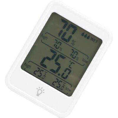 HEAT Mc41 Digitales Thermometer-hygrometer Mit Lcd-display Und Weißer Hintergrundbeleuchtung HEAT Mc41 Digitales Thermometer-hygrometer Mit Lcd-display Und Weißer Hintergrundbeleuchtung