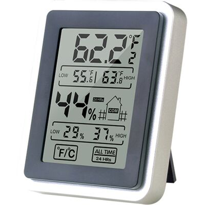 OEM Hochpräzises Elektrisches Hygrometer-thermometer Für Den Innenbereich Mit Großem Digitalem Touchscreen OEM Hochpräzises Elektrisches Hygrometer-thermometer Für Den Innenbereich Mit Großem Digitalem Touchscreen
