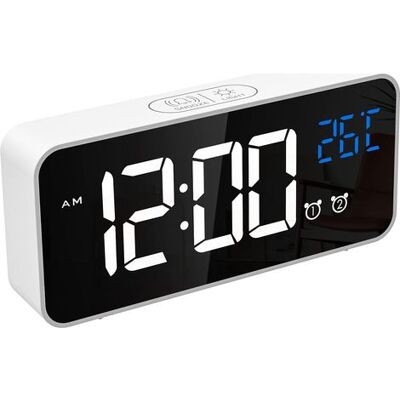 OEM Digitaler Wecker, Led-digitaluhr Mit Temperaturanzeige/schlummerfunktion/2 Alarme/12/24-stunden-anzeige/usb-ladeanschluss/16 Melodien (reinweiß) OEM Digitaler Wecker, Led-digitaluhr Mit Temperaturanzeige/schlummerfunktion/2 Alarme/12/24-stunden-anzeige/usb-ladeanschluss/16 Melodien (reinweiß)