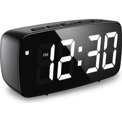 OEM Digitaler Wecker, Led-wecker Mit Schlummerfunktion, Einstellbarer Helligkeit, Tagesmodus Und Zwei Stromversorgungsmodi (schwarz). OEM Digitaler Wecker, Led-wecker Mit Schlummerfunktion, Einstellbarer Helligkeit, Tagesmodus Und Zwei Stromversorgungsmodi (schwarz).