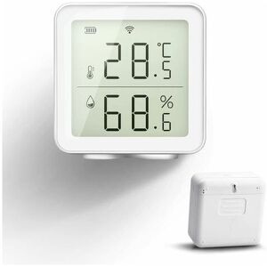 TOVBMUP Intelligentes WLAN-Thermometer-Hygrometer, kompatibel mit digitalem Temperatursensor, historische Aufzeichnung von Temperatur- und