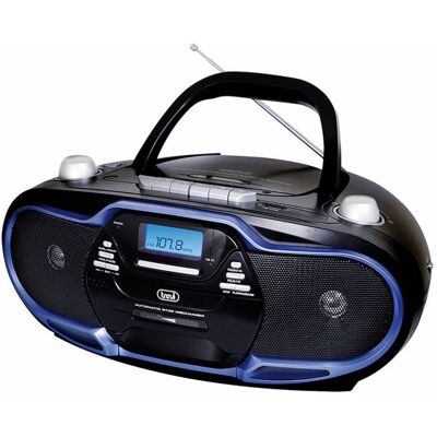 057404 Portable Stereoanlage Digital 20 W Am, Fm Schwarz, Blau Mp3-wiedergabe - Trevi 057404 Portable Stereoanlage Digital 20 W Am, Fm Schwarz, Blau Mp3-wiedergabe - Trevi