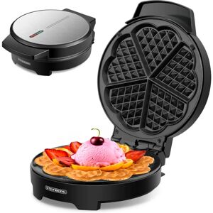 Steinborg - Waffeleisen für klassische Herzwaffeln 1000 Watt Backampel