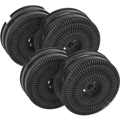 vhbw 4x Aktivkohlefilter kompatibel mit Jetair AURORALXCRF60 PRF0115176, AURORALXCRF60 PRF0115176A Dunstabzugshaube