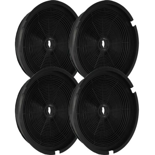 4x Aktivkohlefilter kompatibel mit Thermex VertiCA l925 Dunstabzugshaube - 19 cm - Vhbw