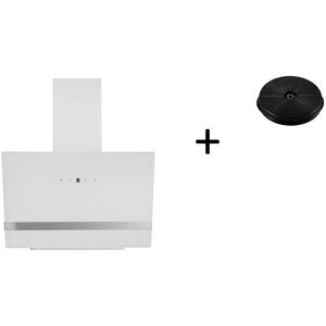 Respekta - Dunstabzugshaube Schräghaube Kopffrei 60 cm Weiß mit Filter Respekta - Dunstabzugshaube Schräghaube Kopffrei 60 cm Weiß mit Filter