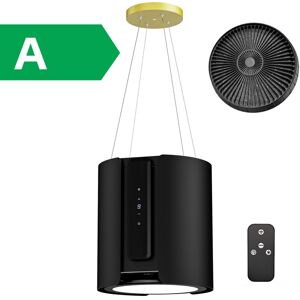 Zentrale Inselhaube a 380m ³/ h 39.5cm - Dunstabzugshaube mit 9 Geschwindigkeiten - Aufgehängte Recycling-Haube - Schwarz - Energieklasse a - Firegas Zentrale Inselhaube a 380m ³/ h 39.5cm - Dunstabzugshaube mit 9 Geschwindigkeiten - Aufgehängte Recycling-Haube - Schwarz - Energieklasse a - Firegas